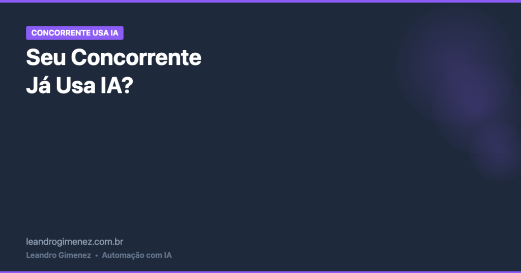 concorrente usa IA